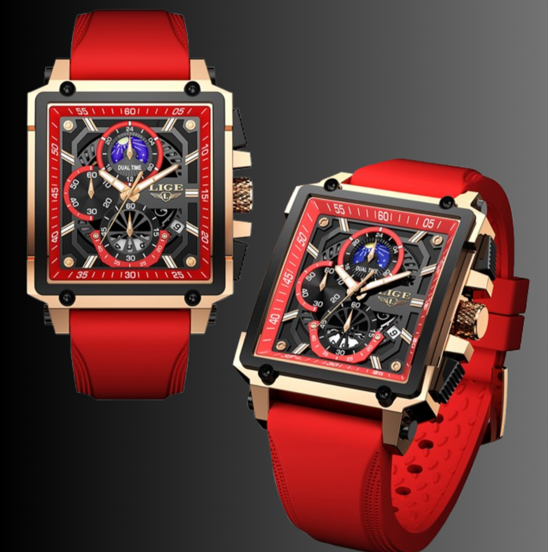 🔥RELOJ DE LUJO LIGE RED VELOCITY CHRONO