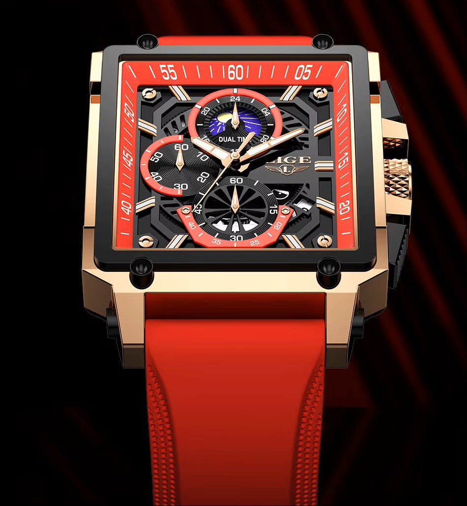 🔥RELOJ DE LUJO LIGE RED VELOCITY CHRONO