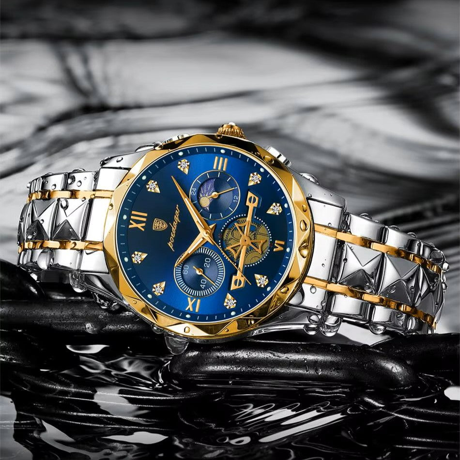 🔱RELOJ GOLDEN MARINE DE LUJO⏱️