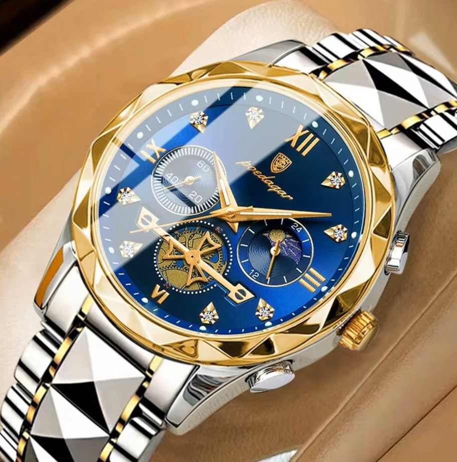 🔱RELOJ GOLDEN MARINE DE LUJO⏱️